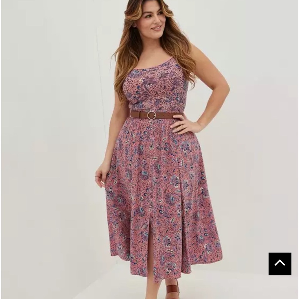 Floral Pink Midi Skirt